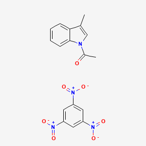 1-(3-Methylindol-1-yl)ethanone;1,3,5-trinitrobenzene