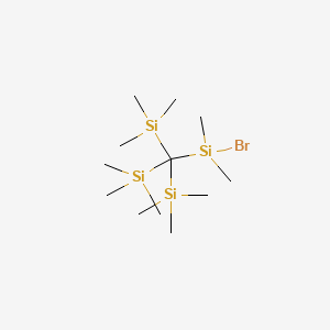 {[Bromo(dimethyl)silyl]methanetriyl}tris(trimethylsilane)