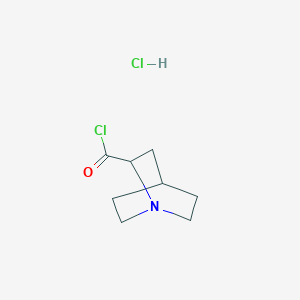 1-Azabicyclo[2.2.2]octane-2-carbonyl chloride;hydrochloride