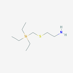 2-{[(Triethylsilyl)methyl]sulfanyl}ethan-1-amine