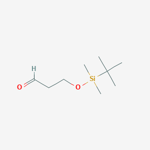 molecular formula C9H20O2Si B015443 3-[(Tert-butyldimethylsilyl)oxy]-1-propanal CAS No. 89922-82-7