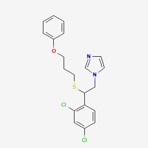 1H-Imidazole, 1-(2-(2,4-dichlorophenyl)-2-((3-phenoxypropyl)thio)ethyl)-