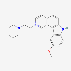 10-methoxy-2-(2-piperidin-1-ylethyl)-7H-pyrido[4,3-c]carbazol-2-ium