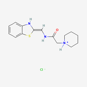 N-(3-Methyl-2-benzothiazolidinylidene)-2-piperidinoacetamide hydrochloride