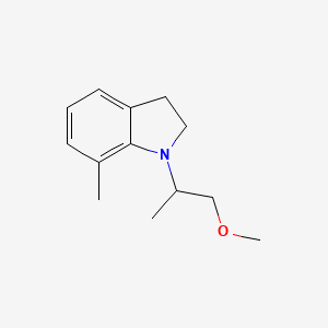 1-(1-Methoxypropan-2-yl)-7-methyl-2,3-dihydro-1H-indole