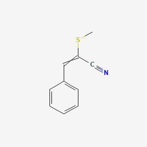 2-(Methylsulfanyl)-3-phenylprop-2-enenitrile