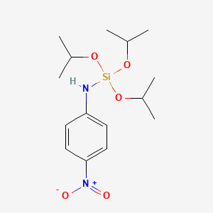 molecular formula C15H26N2O5Si B15443694 N-(4-Nitrophenyl)-1,1,1-tris[(propan-2-yl)oxy]silanamine CAS No. 69957-60-4