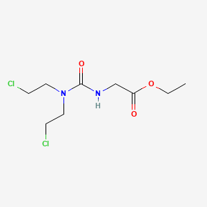 molecular formula C9H16Cl2N2O3 B15443702 Ethyl 2-[bis(2-chloroethyl)carbamoylamino]acetate CAS No. 66919-75-3