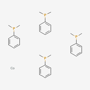 molecular formula C32H44CoP4 B15443709 Cobalt;dimethyl(phenyl)phosphane CAS No. 65606-15-7