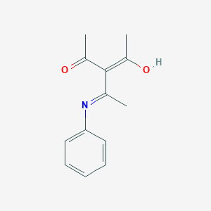 (E)-4-hydroxy-3-(C-methyl-N-phenylcarbonimidoyl)pent-3-en-2-one