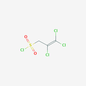 molecular formula C3H2Cl4O2S B15443758 2,3,3-Trichloroprop-2-ene-1-sulfonyl chloride CAS No. 65600-63-7