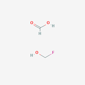 molecular formula C2H5FO3 B15443825 Formic acid--fluoromethanol (1/1) CAS No. 70879-14-0