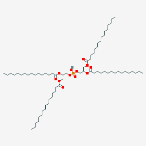 molecular formula C70H135O12P B15443841 [3-[2,3-Di(hexadecanoyloxy)propoxy-hydroxyphosphoryl]oxy-2-hexadecanoyloxypropyl] hexadecanoate CAS No. 64024-31-3