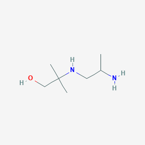 molecular formula C7H18N2O B15443865 2-[(2-Aminopropyl)amino]-2-methylpropan-1-ol CAS No. 64034-08-8