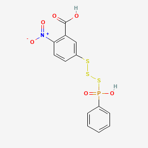 5-{[Hydroxy(phenyl)phosphoryl]trisulfanyl}-2-nitrobenzoic acid