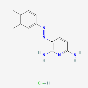 molecular formula C13H16ClN5 B15443897 2,6-Pyridinediamine, 3-[(3,4-dimethylphenyl)azo]-, monohydrochloride CAS No. 66104-46-9