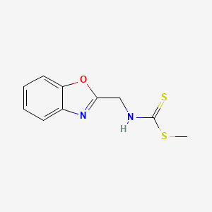 molecular formula C10H10N2OS2 B15443909 Methyl [(1,3-benzoxazol-2-yl)methyl]carbamodithioate CAS No. 64981-73-3