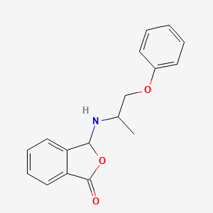 3-[(1-Phenoxypropan-2-yl)amino]-2-benzofuran-1(3H)-one