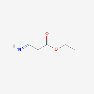 molecular formula C7H13NO2 B15443921 Ethyl 3-imino-2-methylbutanoate CAS No. 63745-58-4