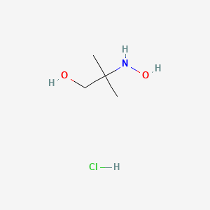 molecular formula C4H12ClNO2 B15443948 1-Propanol, 2-(hydroxyamino)-2-methyl-, hydrochloride CAS No. 63829-84-5