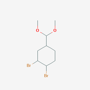 1,2-Dibromo-4-(dimethoxymethyl)cyclohexane