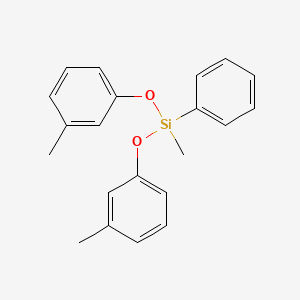 molecular formula C21H22O2Si B15443970 Methylbis(3-methylphenoxy)phenylsilane CAS No. 65887-11-8