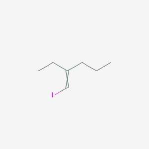 molecular formula C7H13I B15443973 3-(Iodomethylidene)hexane CAS No. 64705-60-8