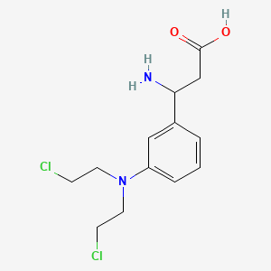 3-Amino-3-{3-[bis(2-chloroethyl)amino]phenyl}propanoic acid