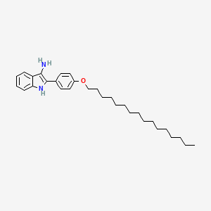 2-[4-(Hexadecyloxy)phenyl]-1H-indol-3-amine