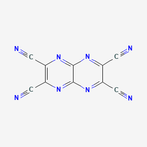 molecular formula C10N8 B15444044 Pyrazino[2,3-b]pyrazine-2,3,6,7-tetracarbonitrile CAS No. 64535-52-0