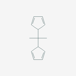 molecular formula C13H16 B15444062 5,5'-(Propane-2,2-diyl)di(cyclopenta-1,3-diene) CAS No. 65308-61-4