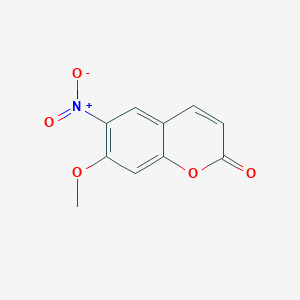 2H-1-Benzopyran-2-one, 7-methoxy-6-nitro-