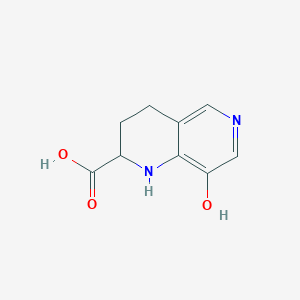 molecular formula C9H10N2O3 B15444148 8-Hydroxy-1,2,3,4-tetrahydro-1,6-naphthyridine-2-carboxylic acid CAS No. 63822-99-1