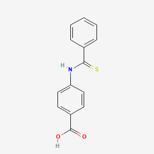 molecular formula C14H11NO2S B15444155 4-[(Benzenecarbothioyl)amino]benzoic acid CAS No. 65462-95-5