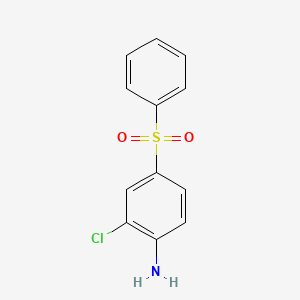 molecular formula C12H10ClNO2S B15444172 4-(Benzenesulfonyl)-2-chloroaniline CAS No. 64896-96-4