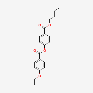 molecular formula C20H22O5 B15444173 Benzoic acid, 4-ethoxy-, 4-(butoxycarbonyl)phenyl ester CAS No. 65111-43-5