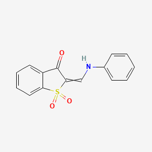 molecular formula C15H11NO3S B15444184 2-(Anilinomethylidene)-1H-1-benzothiophene-1,1,3(2H)-trione CAS No. 64758-40-3