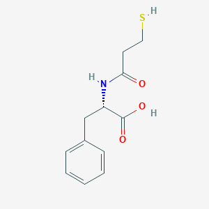 molecular formula C12H15NO3S B15444199 N-(3-Sulfanylpropanoyl)-L-phenylalanine CAS No. 65134-64-7