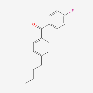 molecular formula C17H17FO B15444234 (4-Butylphenyl)(4-fluorophenyl)methanone CAS No. 64358-04-9