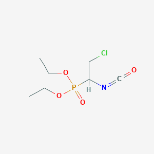 Diethyl (2-chloro-1-isocyanatoethyl)phosphonate