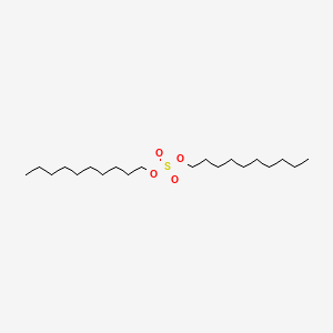 molecular formula C20H42O4S B15444287 Sulfuric acid, didecyl ester CAS No. 66186-16-1