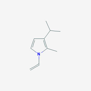 molecular formula C10H15N B15444295 1H-Pyrrole, 1-ethenyl-2-methyl-3-(1-methylethyl)- CAS No. 64222-36-2