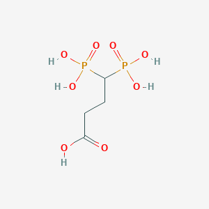 molecular formula C4H10O8P2 B15444349 Butanoic acid, 4,4-diphosphono- CAS No. 64488-79-5