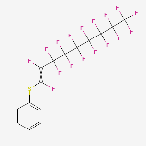 [(1,2,3,3,4,4,5,5,6,6,7,7,8,8,9,9,9-Heptadecafluoronon-1-en-1-yl)sulfanyl]benzene