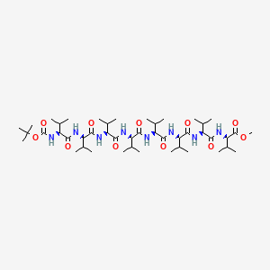 molecular formula C46H84N8O11 B15444395 tert-Butyloxycarbonylvalyl-valyl-valyl-valyl-valyl-valyl-valyl-valine methyl ester CAS No. 65519-02-0