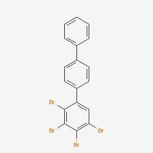 molecular formula C18H10Br4 B15444402 1,2,3,4-Tetrabromo-5-(4-phenylphenyl)benzene CAS No. 64661-62-7