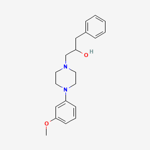 molecular formula C20H26N2O2 B15444403 alpha-Benzyl-4-(m-methoxyphenyl)-1-piperazineethanol CAS No. 66307-64-0