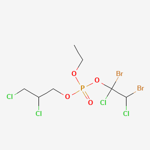 1,2-Dibromo-2,2-dichloroethyl 2,3-dichloropropyl ethyl phosphate