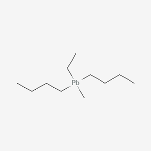 molecular formula C11H26Pb B15444418 Plumbane, dibutylethylmethyl- CAS No. 65151-02-2