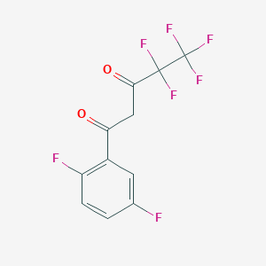 molecular formula C11H5F7O2 B15444434 1-(2,5-Difluorophenyl)-4,4,5,5,5-pentafluoropentane-1,3-dione CAS No. 64287-16-7